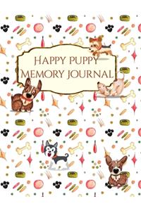 Happy Puppy Memory Journal