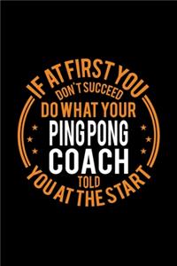If At First You Don't Succeed Do What Your Ping Pong Coach Told You At The Start