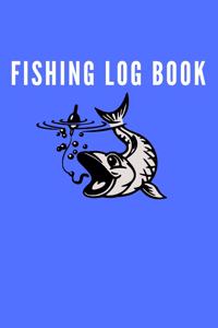 Fishing Log Book Blue Cover