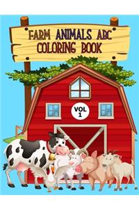 Farm Animals ABC Coloring Book Vol 1