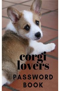 Corgi Lovers Password Book
