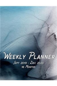 Weekly Planner Sept 2019 - Dec 2020 16 Months