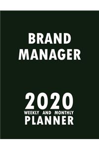 Brand Manager 2020 Weekly and Monthly Planner
