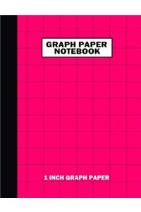 Graph Paper Notebook. 1 Inch Graph Paper