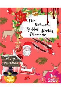 The Ultimate Merry Christmas Rabbit Weekly Planner Year 2020