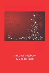 christmas notebook 120 pages lined