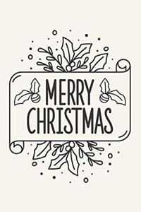 Christmas & Holiday Notebook - Blank Lined Journal Notebook for Writing Notes