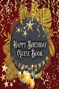 Happy Birthday Guest Book