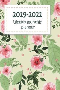 2019-2021 Weekly Monthly Planner