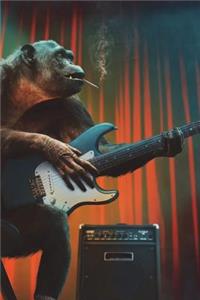Smoking Guitar God Rock Star Likes to Monkey Around Journal