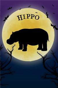 Hippo Notebook Halloween Journal