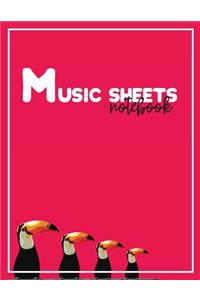 Music Sheet Notebooks
