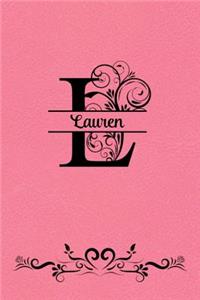 Split Letter Personalized Name Journal - Lauren