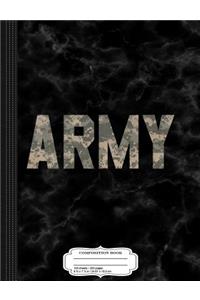 Army Digital Camo Composition Notebook