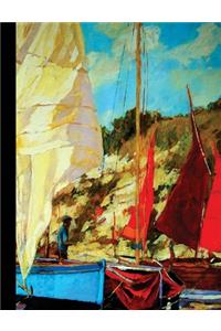 Sail Boating Composition Notebook, College Ruled_100 sheets-200 pages_9.75