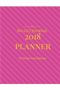 Bullet Journal Planner 2018 - 52 week goal planner