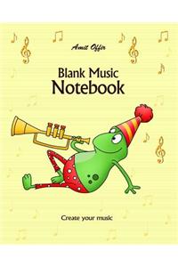 Blank Music Notebook