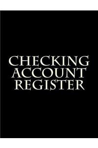 Checking Account Register