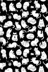 Bullet Journal Notebook for Cat Lovers Fun Cat Pattern 11