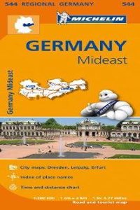 Germany Mideast - Michelin Regional Map 544
