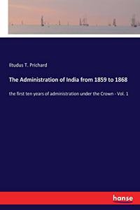 Administration of India from 1859 to 1868