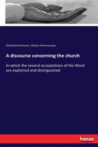 discourse concerning the church