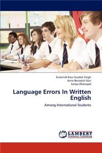 Language Errors in Written English