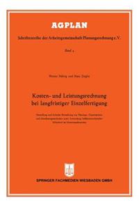 Kosten- Und Leistungsrechnung Bei Langfristiger Einzelfertigung