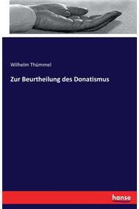 Zur Beurtheilung des Donatismus