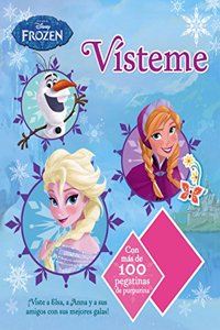 Frozen. Visteme: Con mas de 100 pegatinas con purpurina