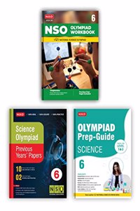 MTG National Science Olympiad (NSO) Workbook, Prep-Guide & Previous Years Papers with Self Test Paper Class 6 - SOF Olympiad Books For 2023-24 Exam (Set of 3 Books)