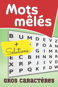 Mots mêlés - Gros caractères + solutions