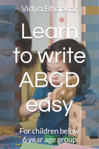 Learn to write ABCD easy