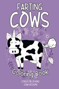 Farting cows Coloring Book