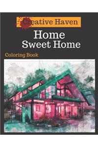 Creative Haven Home Sweet Home Coloring Book