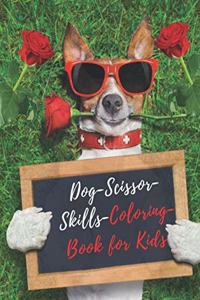 Dog Scissor Skills Coloring Book for Kids