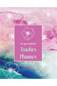 One Year Undated Teacher Planner