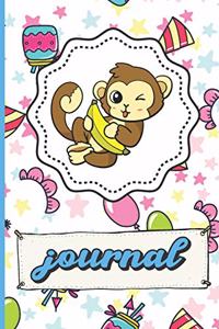 Monkey Birthday Party Journal
