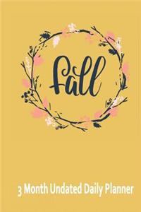 Undated Daily Planner