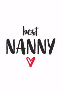 best Nanny: Erzieherin mit Herz I Notizbuch Notizheft Planer mit linierten Seiten