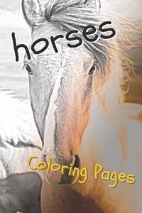 Horses Coloring Sheets