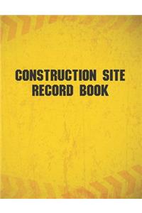 Construction Site Record Book
