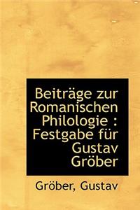 Beitrage Zur Romanischen Philologie