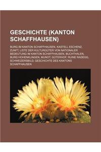 Geschichte (Kanton Schaffhausen)