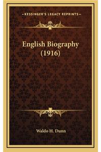 English Biography (1916)