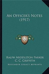 Officer's Notes (1917)