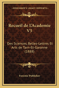 Recueil de L'Academie V5