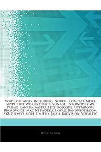 Articles on Voip Companies, Including: Nortel, Comcast, Mitel, Skype, Free World Dialup, Vonage, Internode (ISP), Primus Canada, Aastra Technologies,