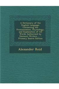 A Dictionary of the English Language