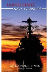 United States Navy Warships Weekly Planner 2016